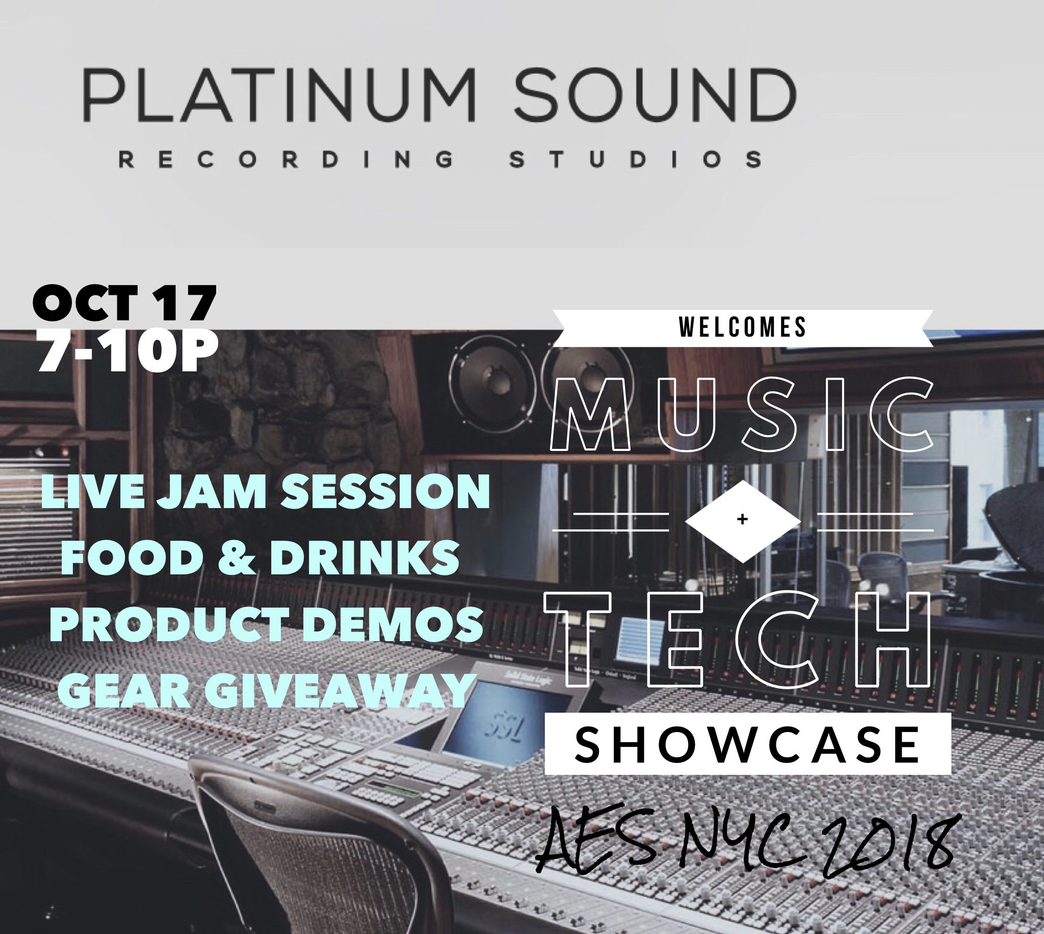 AES NYC '18 AfterParty at Platinum Studios